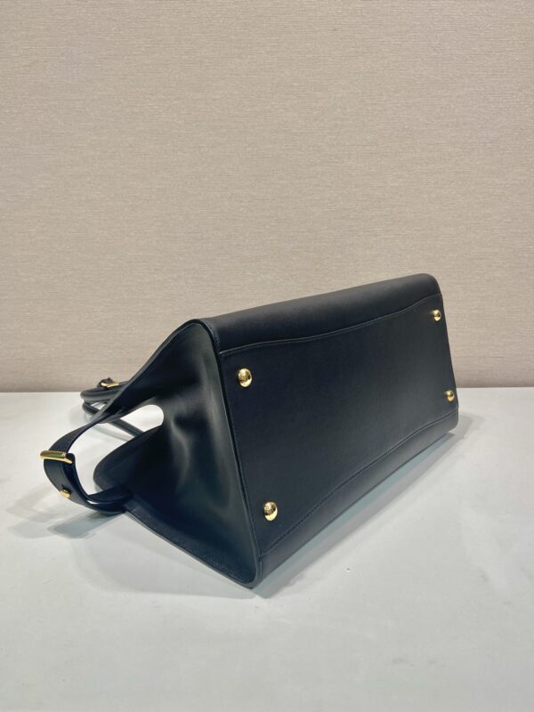 Prada Large leather tote bag with buckles