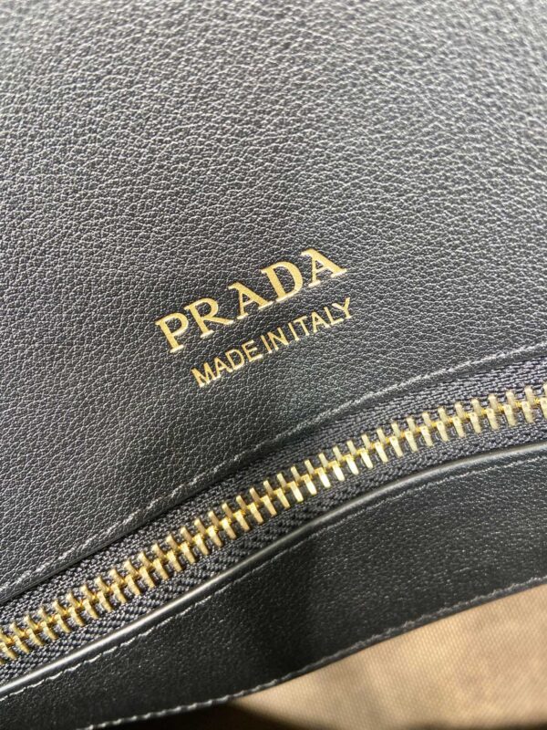 Prada Large leather tote bag with buckles