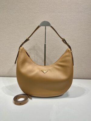 Prada Large leather shoulder bag Hobo