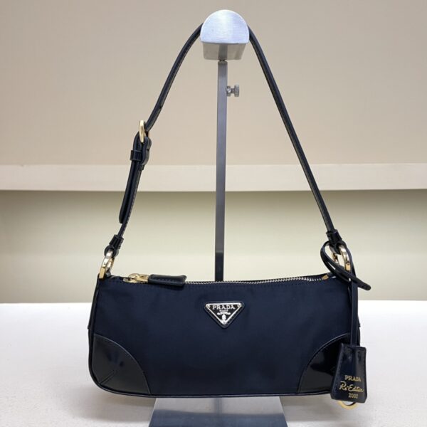 Prada Re-Edition 2002 Re-Nylon and brushed leather shoulder bag