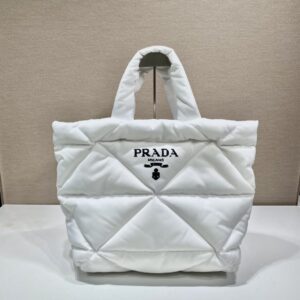 Prada Black Padded Nappa Tote Bag