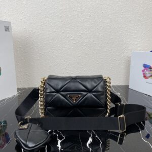 Prada System nappa patchwork shoulder bag