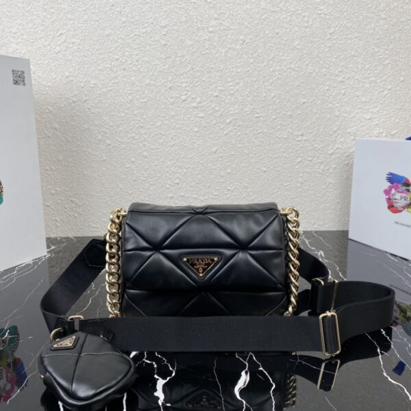 Prada System nappa patchwork shoulder bag