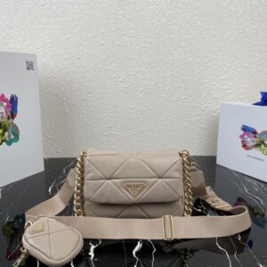 Prada System nappa patchwork shoulder bag