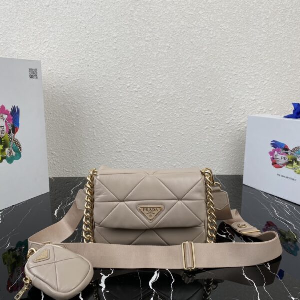 Prada System nappa patchwork shoulder bag