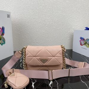 Prada System nappa patchwork shoulder bag