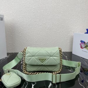 Prada System nappa patchwork shoulder bag