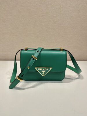 Prada Embl??me Leather Bag