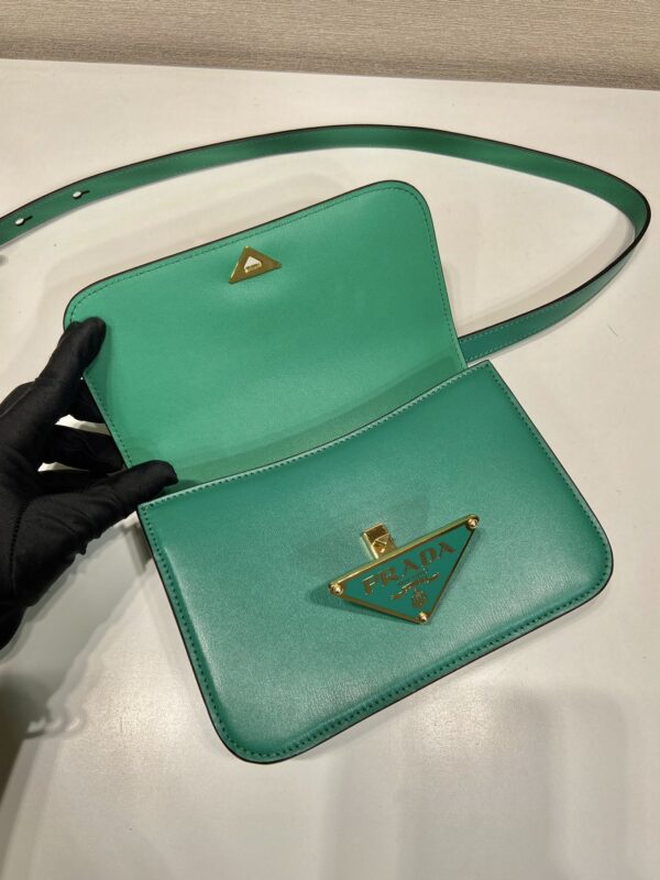 Prada Embl??me Leather Bag