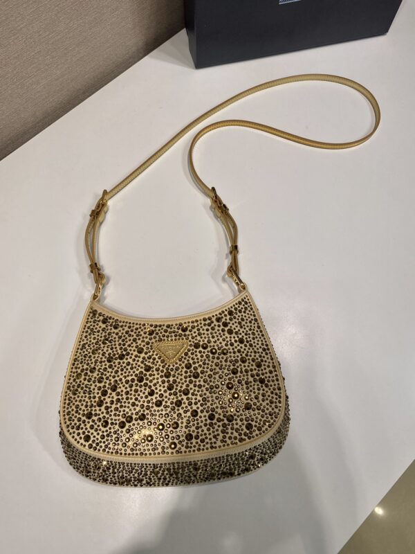 Prada Cleo satin bag with crystals