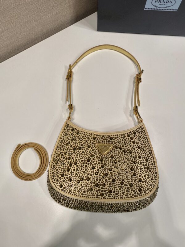 Prada Cleo satin bag with crystals