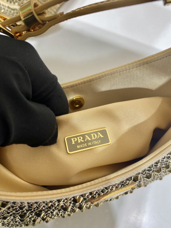 Prada Cleo satin bag with crystals