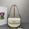 Prada Arqu?? Leather shoulder bag moon bag