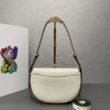 Prada Arqu?? Leather shoulder bag moon bag