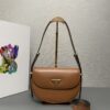 Prada Arqu?? Leather shoulder bag moon bag
