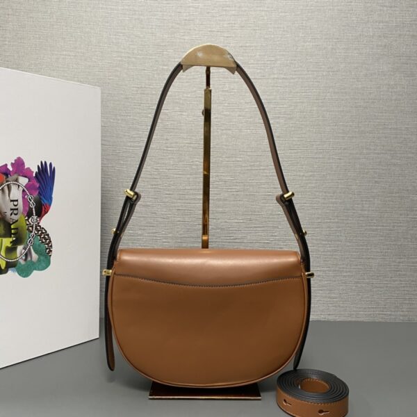 Prada Arqu?? Leather shoulder bag moon bag