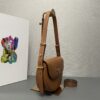 Prada Arqu?? Leather shoulder bag moon bag