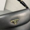 Prada Arqu?? Leather shoulder bag moon bag
