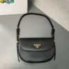 Prada Arqu?? Leather shoulder bag moon bag