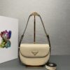 Prada Arqu?? Leather shoulder bag moon bag