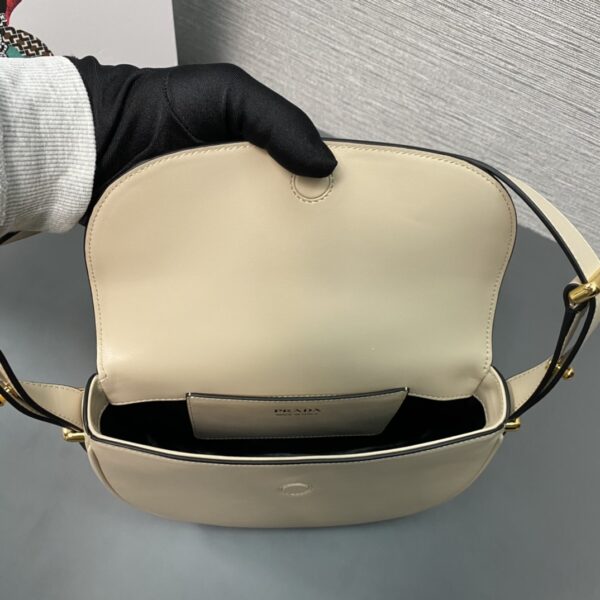 Prada Arqu?? Leather shoulder bag moon bag