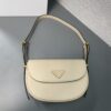 Prada Arqu?? Leather shoulder bag moon bag