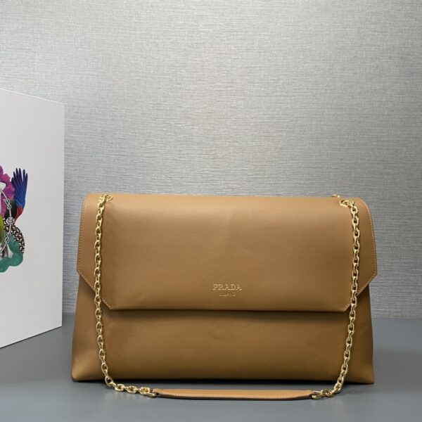 Prada Large Leather Shoulder Bag