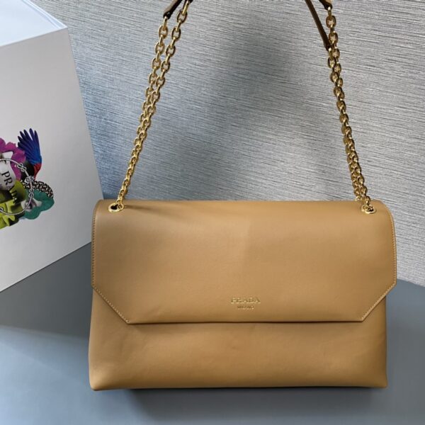Prada Large Leather Shoulder Bag