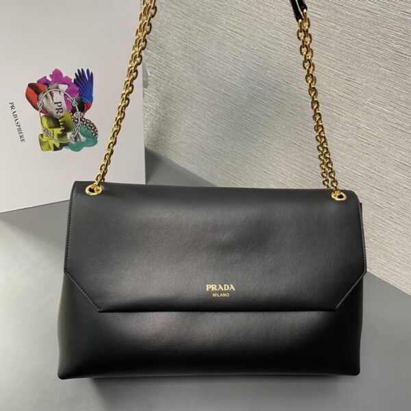 Prada Large Leather Shoulder Bag