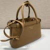 Prada Buckle small leather handbag with double belt