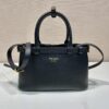Prada Buckle small leather handbag with double belt