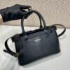 Prada Buckle small leather handbag with double belt