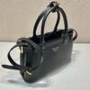 Prada Buckle small leather handbag with double belt