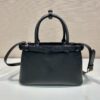 Prada Buckle small leather handbag with double belt
