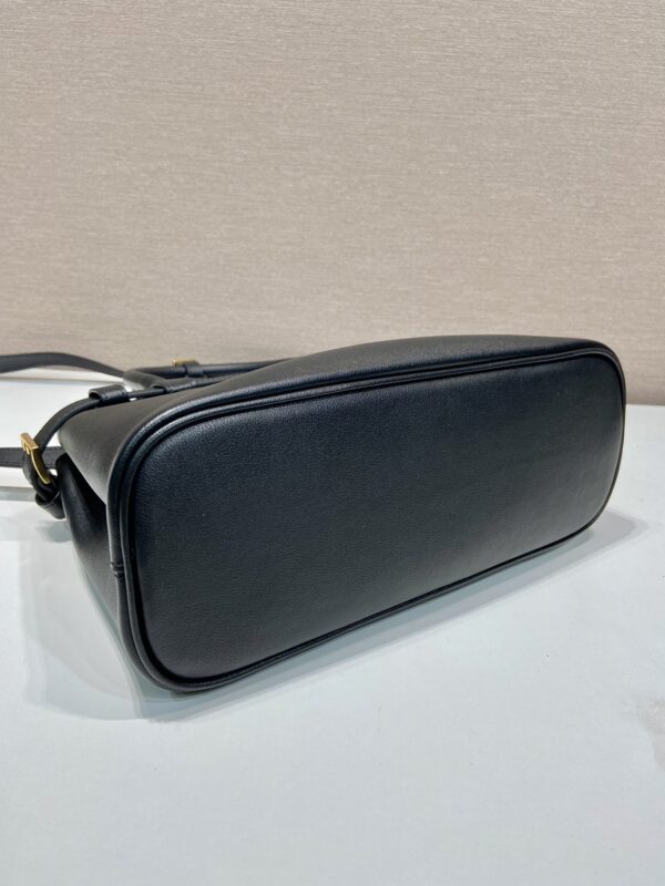 Prada Buckle small leather handbag with double belt