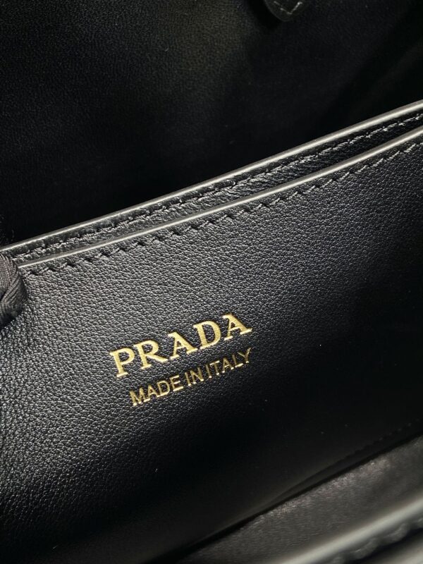 Prada Buckle small leather handbag with double belt