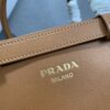 Prada Buckle small leather handbag with double belt