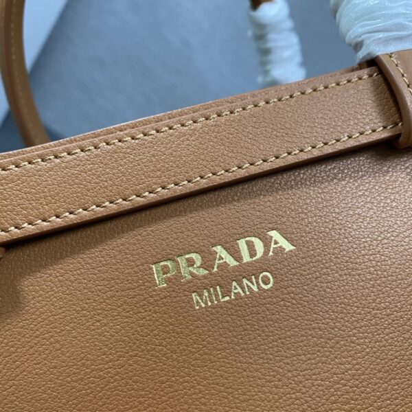 Prada Buckle small leather handbag with double belt