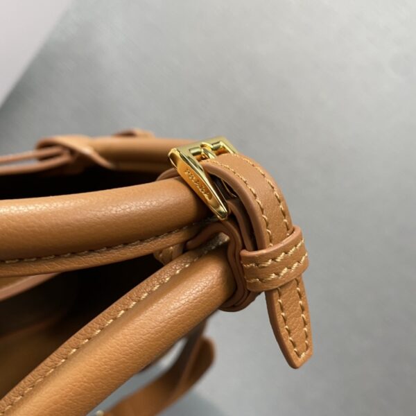 Prada Buckle small leather handbag with double belt