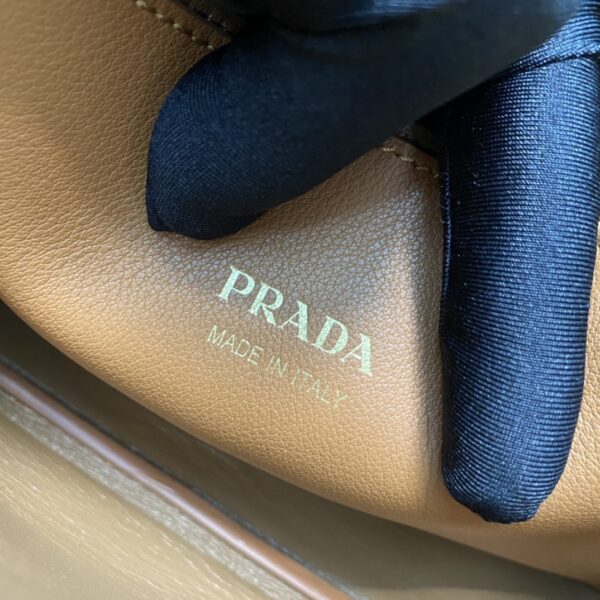 Prada Buckle small leather handbag with double belt
