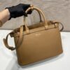 Prada Buckle medium leather handbag with double belt