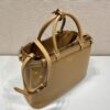 Prada Buckle medium leather handbag with double belt