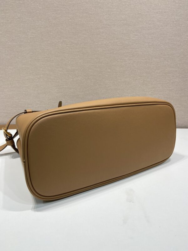 Prada Buckle medium leather handbag with double belt