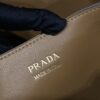 Prada Buckle medium leather handbag with double belt