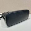 Prada Buckle medium leather handbag with double belt