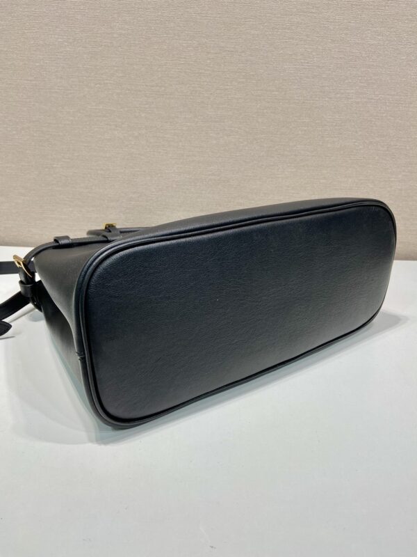 Prada Buckle medium leather handbag with double belt
