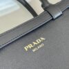Prada Buckle medium leather handbag with double belt