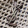 YSL OXALIS BAG IN RAFFIA MACRAMÉ