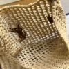YSL OXALIS BAG IN RAFFIA MACRAMÉ