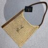 YSL OXALIS BAG IN RAFFIA MACRAMÉ